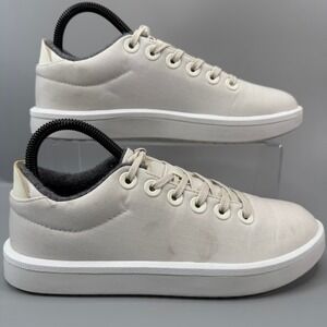 Allbirds Wool Loungers Woven Womens 7 Comfort Sneakers Natural White Low Lace Up